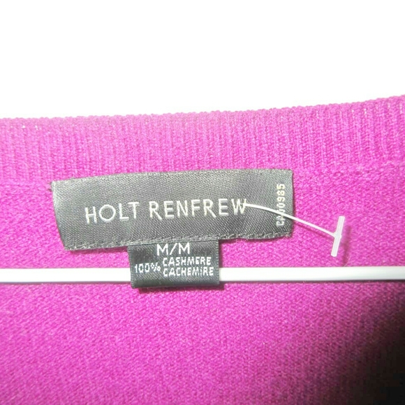 HOLT RENFREW sweater 100% cashmere - Picture 3 of 5